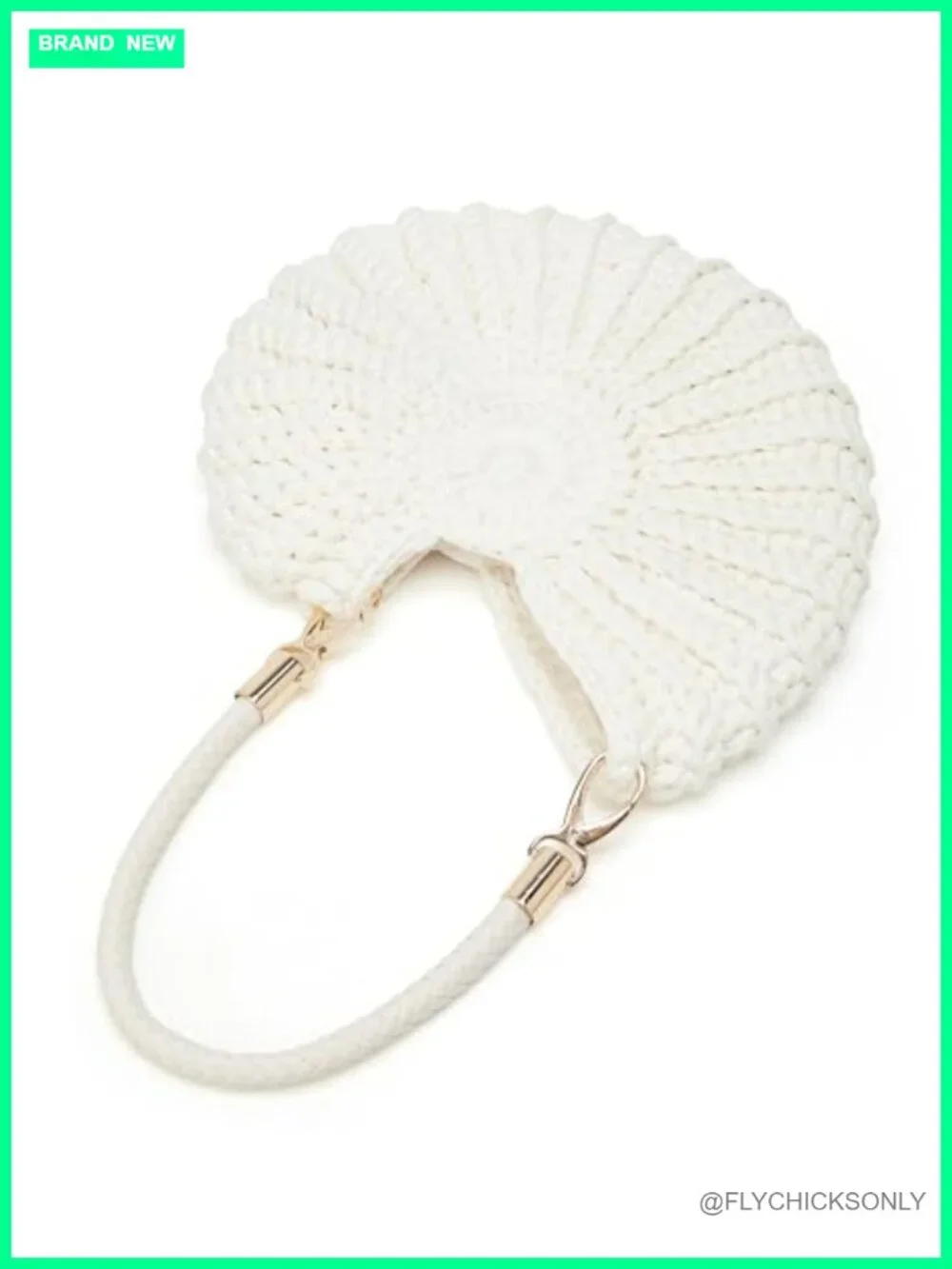 Handwoven Crochet Seashell Hobo Bag Shoulder Crossbody Bohemia Beach Tote